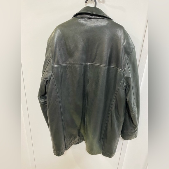 Long leather jacket - Picture 2 of 2